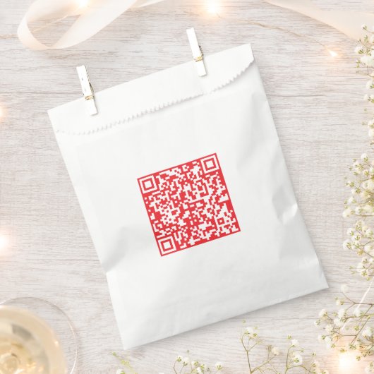 Sachets En Papier Créer un code QR rouge numérisable (modifiable) (Coupé)