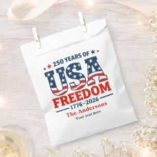 Sachets En Papier Créez votre propre 250 ans de liberté aux États-Un