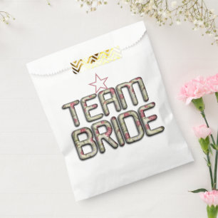 Sachets En Papier Créez votre propre équipe de mariées Heure de la f