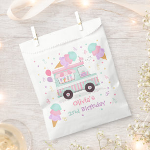 Sachets En Papier Crème glacée Deux doux cadeau de fête d'anniver