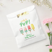 Sachets En Papier Crème Jaune Verte Prêt À Pop Baby shower (Scellé)
