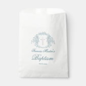 Sachets En Papier crête florale | Baptême (Devant)