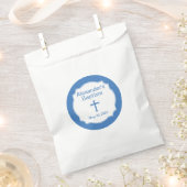 Sachets En Papier Croix Bleue Bébé Baptême Baptême Christening (Coupé)