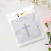 Sachets En Papier Croix Bleue Pastel Communion (Scellé)