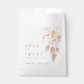 Sachets En Papier Croquis mariage de automne sur l'aquarelle des bai (Devant)