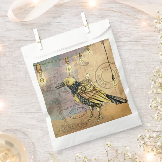 Sachets En Papier Crow Steampunk (Coupé)