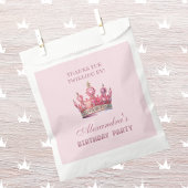 Sachets En Papier Crown Pink Fairytale Princess Anniversaire Merci