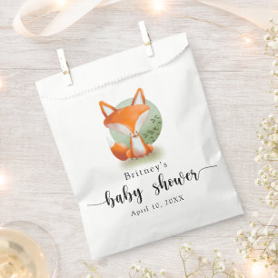 Sachets En Papier Cube Fox - baby shower