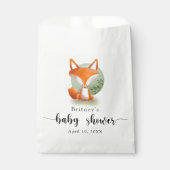 Sachets En Papier Cube Fox - baby shower (Devant)