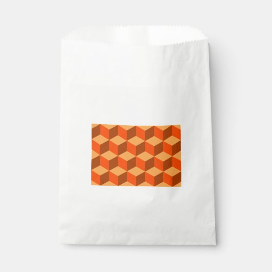 Sachets En Papier Cubes orange (Devant)
