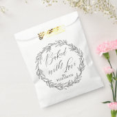 Sachets En Papier Cuisine personnalisée avec amour Élégant (Scellé)