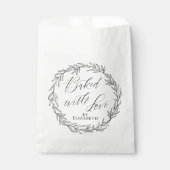 Sachets En Papier Cuisine personnalisée avec amour Élégant (Devant)