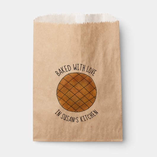 Sachets En Papier Cuit Avec Amour Beurre D'Arachide Fait Maison Bisc (Devant)