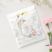 SACHETS EN PAPIER CUIVRE GÉOMÉTRIQUE MARBRE ROSE FLORALE (Scellé)