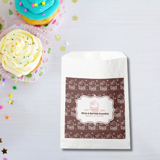 Sachets En Papier Cupcake Baker boulangerie Chef Restauration Busine