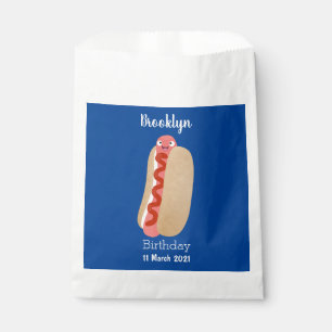 Sachets En Papier Curieux hot dog Weiner dessin animé