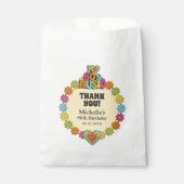 Sachets En Papier Custom 80th Birthday Retro 60s Music Theme (Devant)