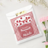 Sachets En Papier Custom Homemade Jam and Gingham (Scellé)