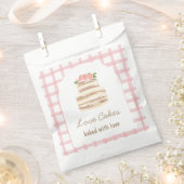Sachets En Papier Custom Name Wedding Cake Business Sticker (Coupé)