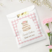 Sachets En Papier Custom Name Wedding Cake Business Sticker (Scellé)