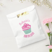 Sachets En Papier Custom Pink Birthday Cupcake Personalised (Scellé)
