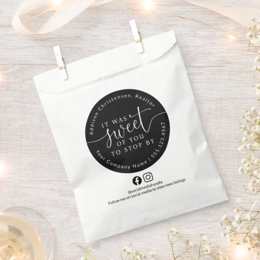 Sachets En Papier Custom Realtor Open House Sweet of You Favoriser l (Coupé)