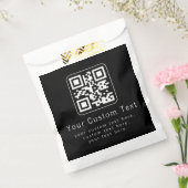 Sachets En Papier Customizable QR Code & Editable Text Template (Scellé)