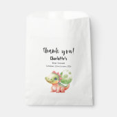 Sachets En Papier Cute Aquarelle Bébé Dinosaure Baby shower (Devant)