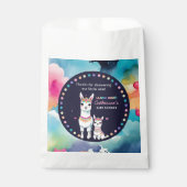 Sachets En Papier Cute aquarelle Llama Mama Baby shower mexicain (Devant)