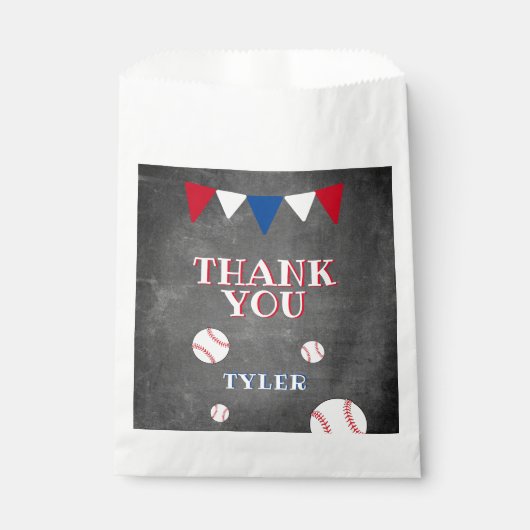 Sachets En Papier Cute baseball Chalkboard Anniversaire de enfant Me (Devant)