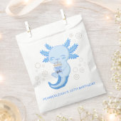 Sachets En Papier Cute Blue Axolotl Bubble Boba Tea Anniversaire (Coupé)