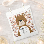 Sachets En Papier Cute Boho Bear Rainbow Neutral Baby Shower  (Coupé)