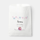 Sachets En Papier Cute Chat 1er anniversaire (Devant)