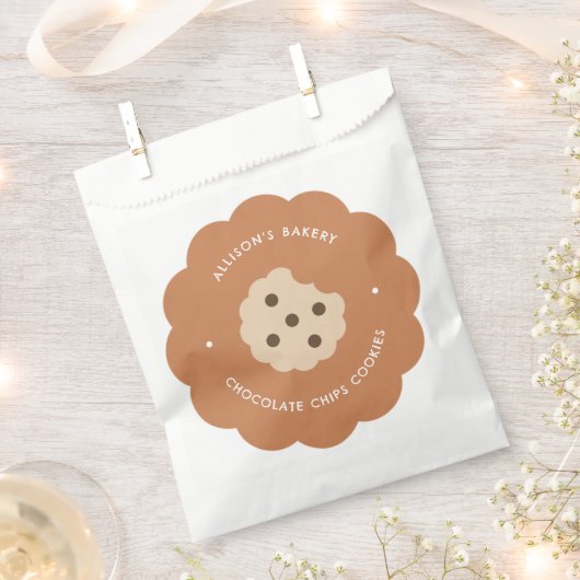 Sachets En Papier Cute Chocolate Chips Cookie Homemade Bakery (Coupé)