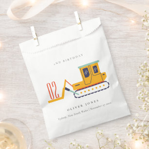 Sachets En Papier Cute Construction Fourche Ascenseur N'Importe Quel
