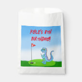 Sachets En Papier Cute Dinosaur Golf Anniversaire de enfant à thème (Devant)