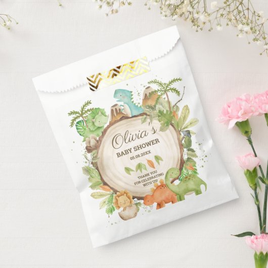 Sachets En Papier Cute Dinosaures Baby shower garçon Anniversaire (Scellé)