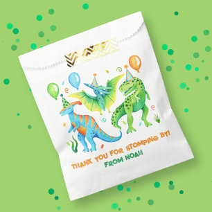 Sachets En Papier Cute Dinosaures Jurassic Boy's Birthday Merci