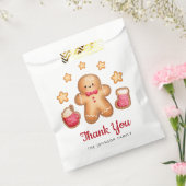 Sachets En Papier Cute en pain d'épice homme Merci de Noël (Scellé)