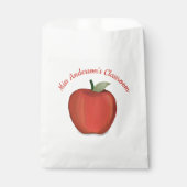 Sachets En Papier Cute Enseignant Classe Rouge Pomme Whimsical (Devant)