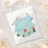 Sachets En Papier Cute Fiesta Llama & Cactus Anniversaire de enfant (Coupé)