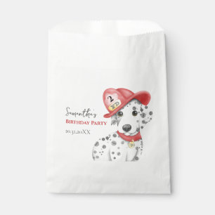 Sachets En Papier Cute Fire Fighter Dalmatien Anniversaire de enfant