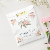 Sachets En Papier Cute Floral Turtle Baby Shower (Scellé)