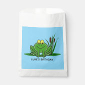 Sachets En Papier Cute Green Frog Design Favoriser le sac (Devant)