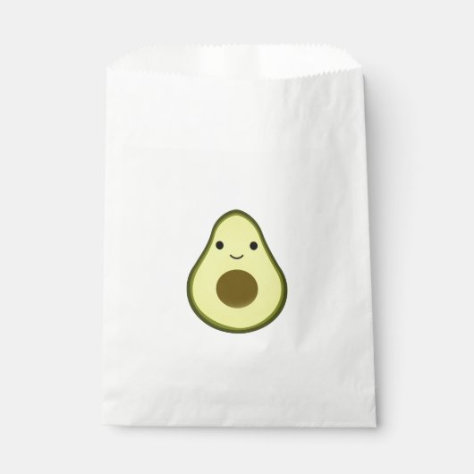 Sachets En Papier Cute Kawaii Avocado (Devant)