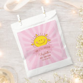 Sachets En Papier Cute Kawaii Rose Petit Soleil Enfants 1er annivers (Coupé)