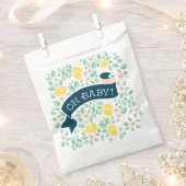 Sachets En Papier Cute Lemon Jaune Baby shower Feuille (Coupé)