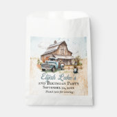 Sachets En Papier Cute Little Farmer 2e Merci de fête d'anniversaire (Devant)