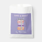 Sachets En Papier Cute Macaron gâteau & pâtisserie sucrée (Devant)