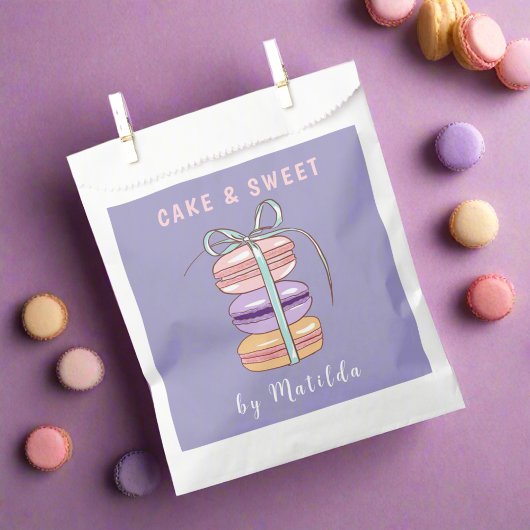 Sachets En Papier Cute Macaron gâteau & pâtisserie sucrée